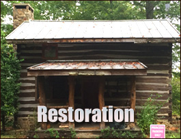 Historic Log Cabin Restoration  Maxton, North Carolina